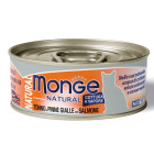 Monge natural quality gatto monge natural tonno pinna gialla con salmone 80 g
