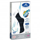 Sauber calza uomo fantasia q-skin 70 den blu riga sottile ghiaccio taglia m