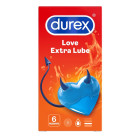 Durex love extra lube 6 pezzi