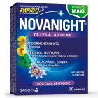 NovaNight tripla azione integratore di Melatonina (30 compresse)