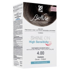 Shine on high sensitivity plus castano 4,00 rivelatore in crema 75 ml + crema colorante 50 ml