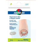 Separatore dita master-aid footcare con anello doppio small 2 pezzi c10