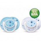 Avent Succhietti azzurri in silicone da 3 a 6 mesi (2 pz)