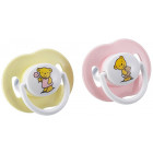 Avent Teddy Succhietti in silicone orsetti da 3 a 6 mesi (2 pz)