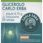 Carlo Erba Glicerolo Adulti soluzione rettale (6 monodose)