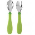 Chicco Posatine acciaio inox da 18+ mesi (1 forchettina + 1 cucchiaino)