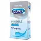 Durex Invisible profilattici ultra sottile e ultra sensibile (12 pz)