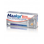 Maalox senza zucchero 400mg + 400mg contro bruciore e acidità di stomaco occasionale (30 compresse masticabili)