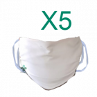 Mascherine facciali filtranti lavabili riutilizzabili (5 pz)