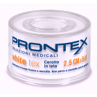 Prontex White Tex Cerotto in tela fustella 2.5cmx5m (1 rocchetto)