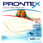 Prontex Soft Pad Compresse medicali adesive in Tnt 10x6cm (5 pz) + Compressa impermeabile (1 pz)