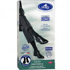 Sauber Calza uomo anatomica Q-Skin a compressione graduata 70 denari colore nero taglia 39-41