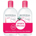 Bioderma Sensibio H2O Acqua micellare struccante pelli sensibili bipack (formato convenienza 2 x 500ml)