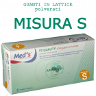 Med's Fz Quality guanti monouso in lattice polverati taglia S (100 pz)