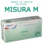 Med's Fz Quality guanti monouso in lattice talcati taglia M (100 pz)