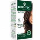 HerbaTint gel colorante permanente capelli 4C castano cenere (kit completo)