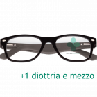 CorpOOtto Pc Vision Occhiali per lettura unisex colore nero +1,50 + astuccio in pelle