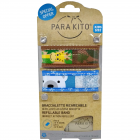 Parakito braccialetto antizanzare ricaricabile bambini 3-7 anni colori assortiti (2 braccialetti + 2 piastrine)