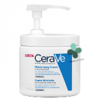 CeraVe Crema idratante viso e corpo per pelle secca o molto secca con dosatore (454 ml)
