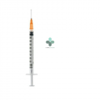 Siringa per insulina extrafine 1ml 100 ui ago removibile 26 gauge 0,45x12 mm (1 pezzo)