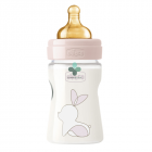 Chicco biberon original 150ml touch 1 foro girl con tettarella in caucciu'