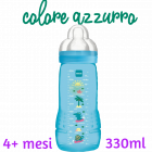 Mam Easy Active biberon flusso rapido 4+ mesi colore azzurro (330 ml)