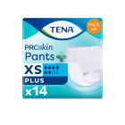 Pannolone pull up tena pants plus taglia extra small (14 pezzi)