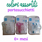 Mam Portasucchietto Clip & Cover con copri tettarella 0+ mesi colori assortiti (1 pz)