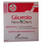 Glicerolo adulti con camomilla e malva (6 microclismi monodose)