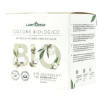Farvima Ladystar assorbenti giorno con ali cotone Biologico 100% (12 Pezzi) 