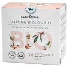 Farvima Ladystar assorbenti giorno con ali cotone biologico 100% (14 pezzi)