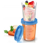 Avent Vasetti Via per la conservazione di latte e pappa (5 pz da 240ml ciascuno)