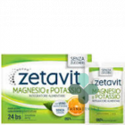 Zetavit Magnesio e Potassio senza zuccheri con vero succo d'arancia (24 bustine)