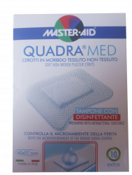 Master Aid Quadramed Cerotti In Tnt Con Tampone Disinfettante Formato Extra 10 Pz