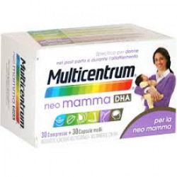 Multicentrum Neo Mamma DHA per il post parto e allattamento (30 cpr+30 cps)