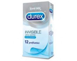 Durex Invisible profilattici ultra sottili e ultra sensibili (12 pz)