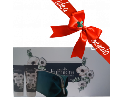Euphidra Anemone bianco collection beauty box corpo idee regalo donna (doccia latte idratante 200ml + crema corpo vellutante 200ml + pochette omaggio)