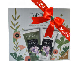 Euphidra Duo Fresia kit idratante corpo idee regalo donna (crema 75ml + doccia gel 75ml)