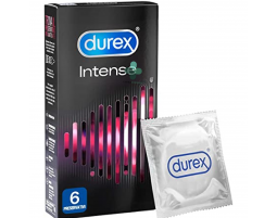 Durex Intense profilattici con rilievi nervature e gel stimolante (6 pz)