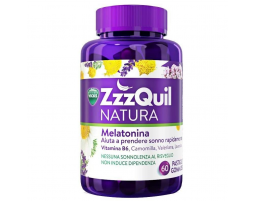Vicks ZzzQuil Natura melatonina per il sonno (60 pastiglie gommose)