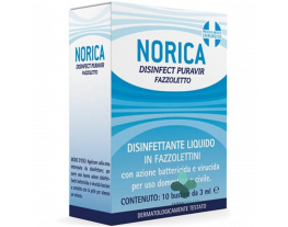 Norica Disinfect Puravir fazzoletto disinfettante virucida e battericida (10 bustine)