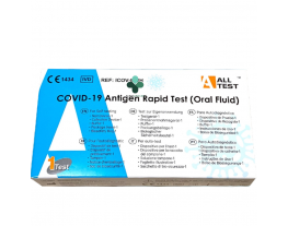 Test antigenico salivare rapido covid-19 alltest autodiagnostico determinazione qualitativa antigeni sars-cov-2 in campioni salivari mediante immunocromatografia (1 pezzo)