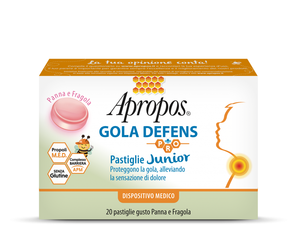 Apropos Gola Defens Pro Junior Pastiglie per Alleviare Discomfort alla Gola