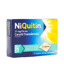 chefaro pharma niquitin cerotti transdermici 21mg 24h smettere di fumare fase 1...