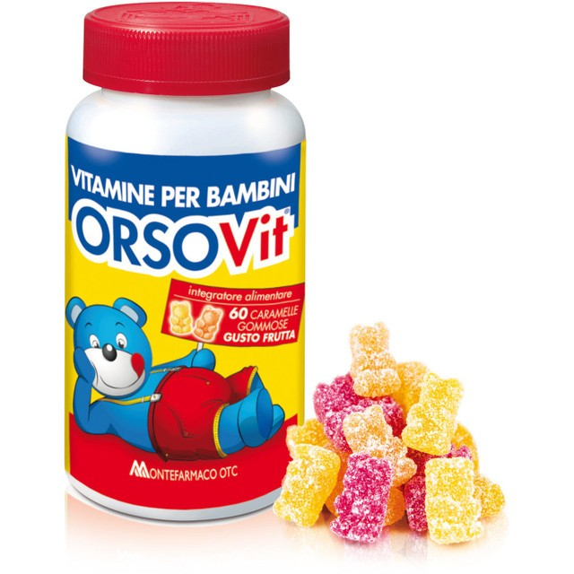 Orsovit Integratore di Vitamine per Bambini, Caramelle Gommose