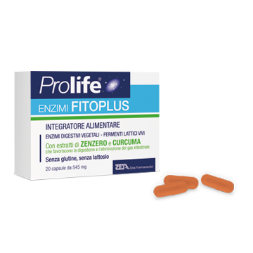 Prolife Enzimi Fitoplus Integratore per Digestione e Gas Intestinali