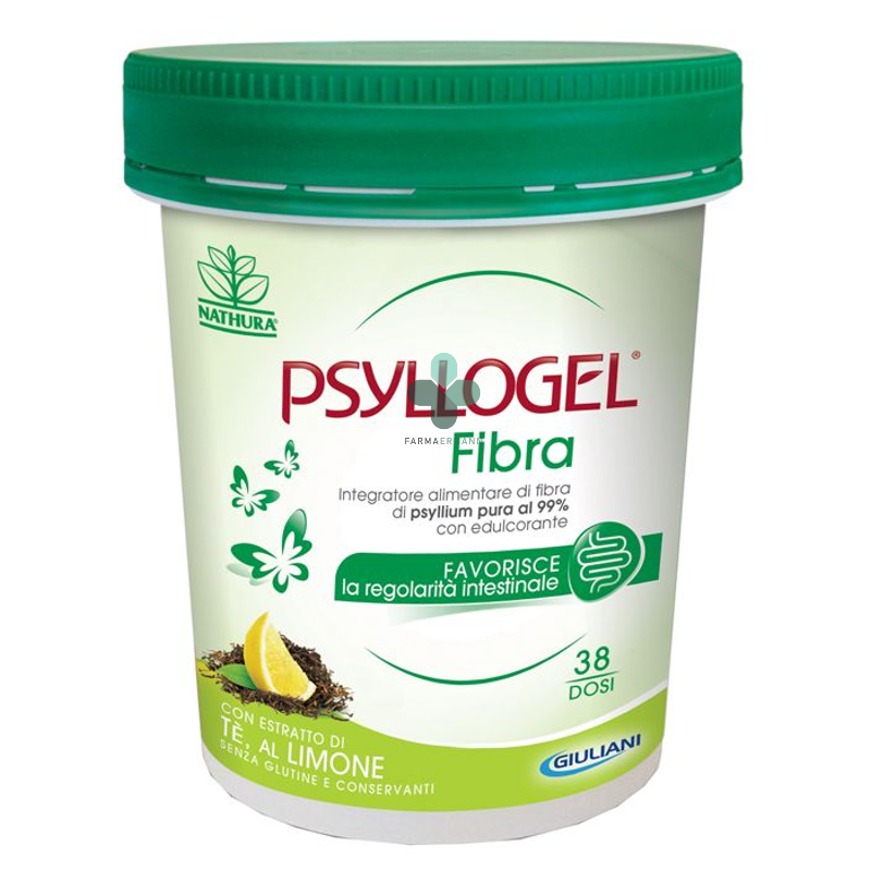 nathura spa a socio unico psyllogel fibra polvere gusto te al limone (170 g)