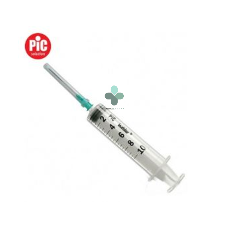 Siringa pic 10 ml ago gauge 21x1,5 cono luer centrale (1 pezzo)
