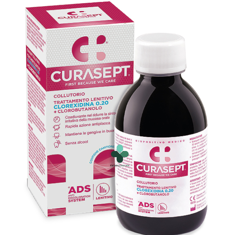 Curasept ADS - Collutorio Lenitivo a Base di Clorexidina 0.20%