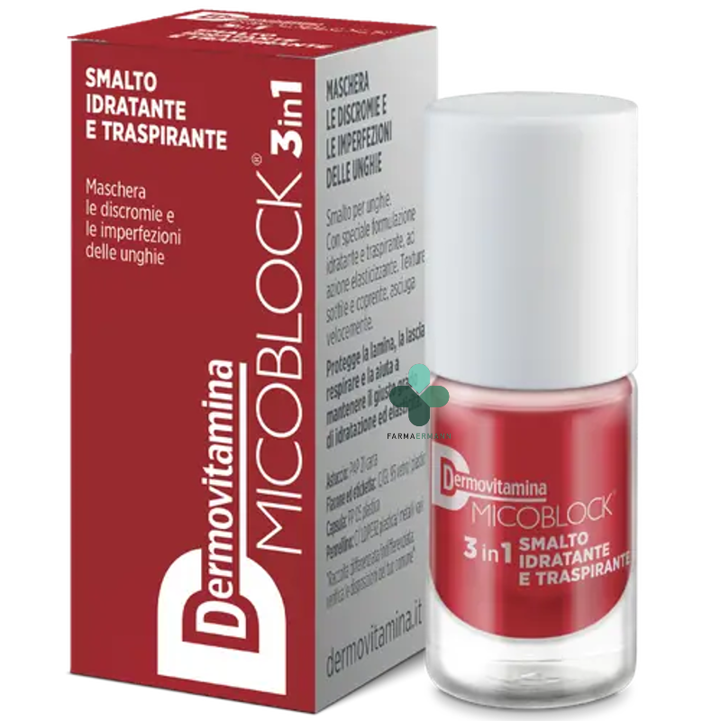 Dermovitamina micoblock 3 in 1 smalto idratante e traspirante...